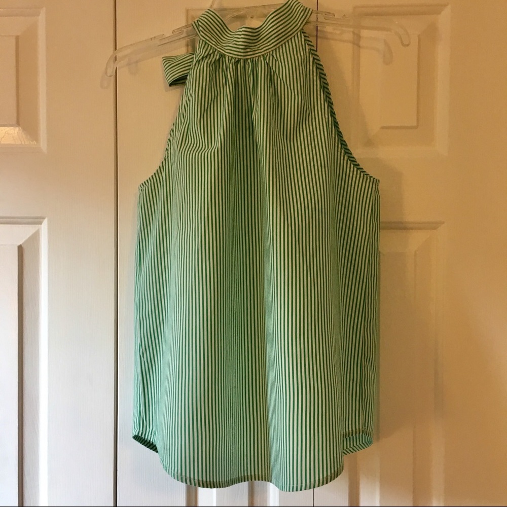 (10 for $10) J. by J.Crew NWT green/white tank, size 00